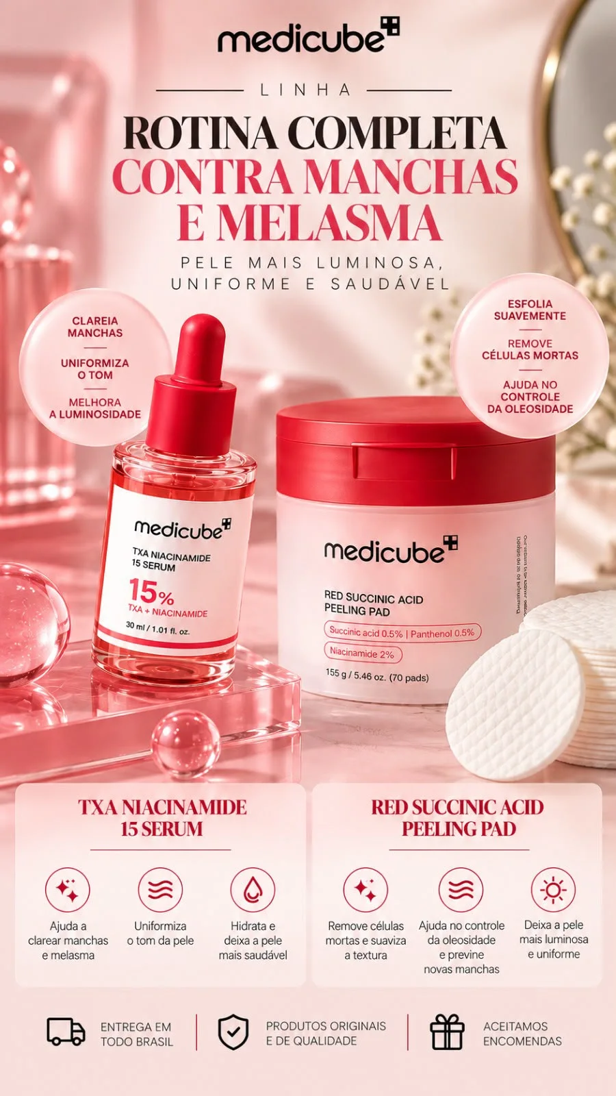 Medicube: rotina completa contra manchas e melasma