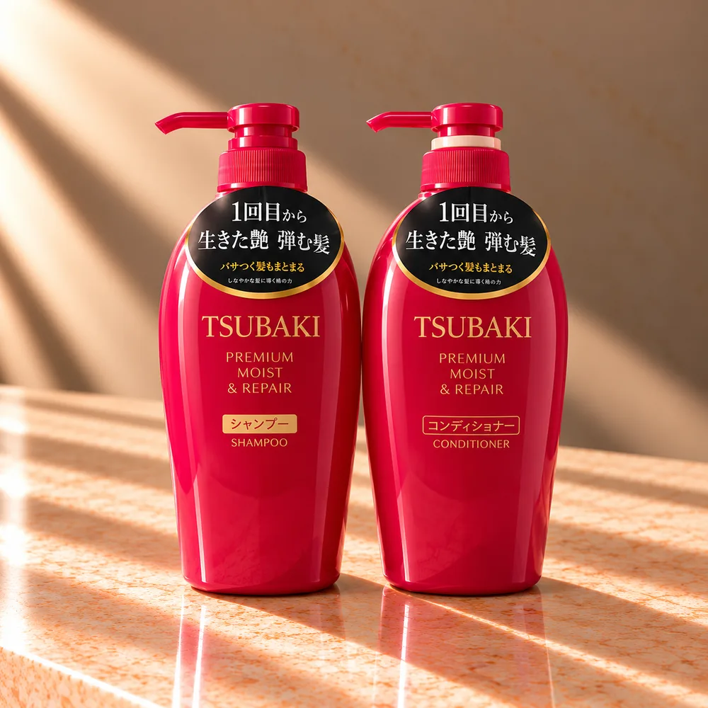 Kit Tsubaki Premium Moist & Repair: Shampoo e Condicionador – Tsubaki